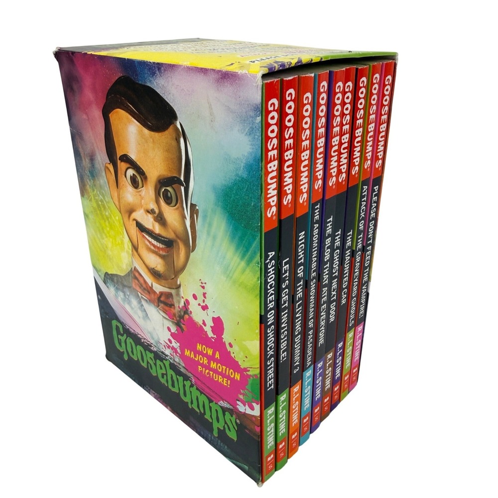Goosebumps Boxed Set 10 Books R.L. Stine Scholastic Horror Middle Grade 2015
